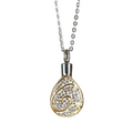 Diamond Teardrop Memorial Necklace & Pendant