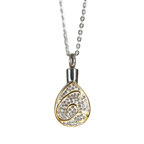 Diamond Teardrop Memorial Necklace & Pendant