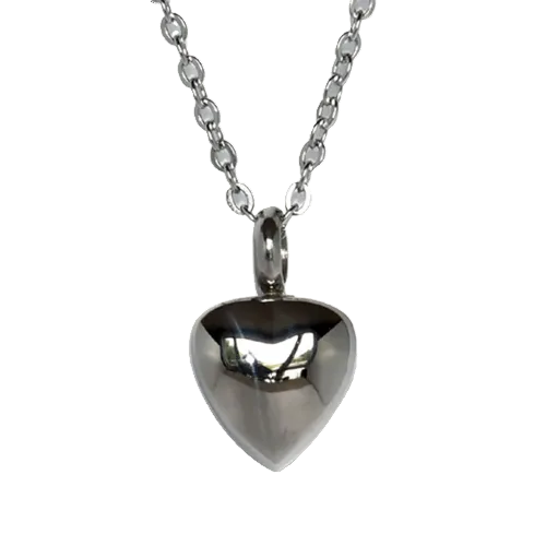 Silver Heart Memorial Necklace & Pendant