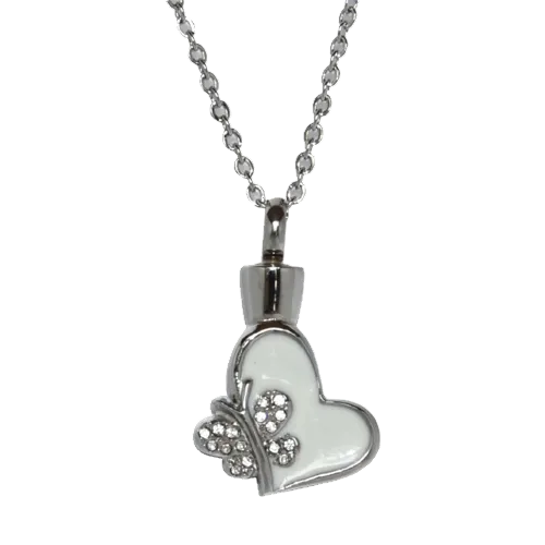 Butterfly Heart Memorial Necklace & Pendant