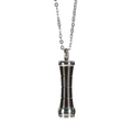 Black Cylinder Memorial Pendant